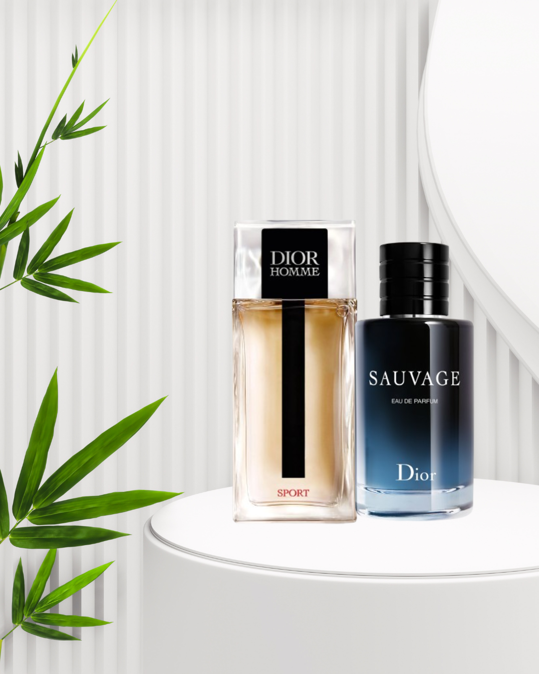 Pack 2 perfumes Dior Sauvage + Homme Sport